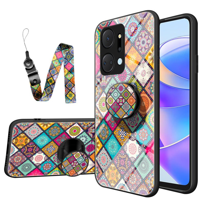 Honor X7a hoesje patchwork steunring