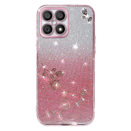 Honor X8 Bloem en Strass...