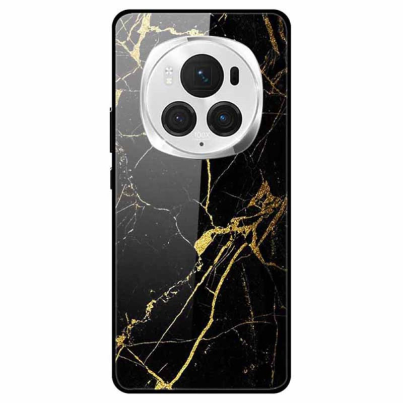 Honor Magic 6 Pro Gehard Glas Gemarmerd Patroon Hoesje