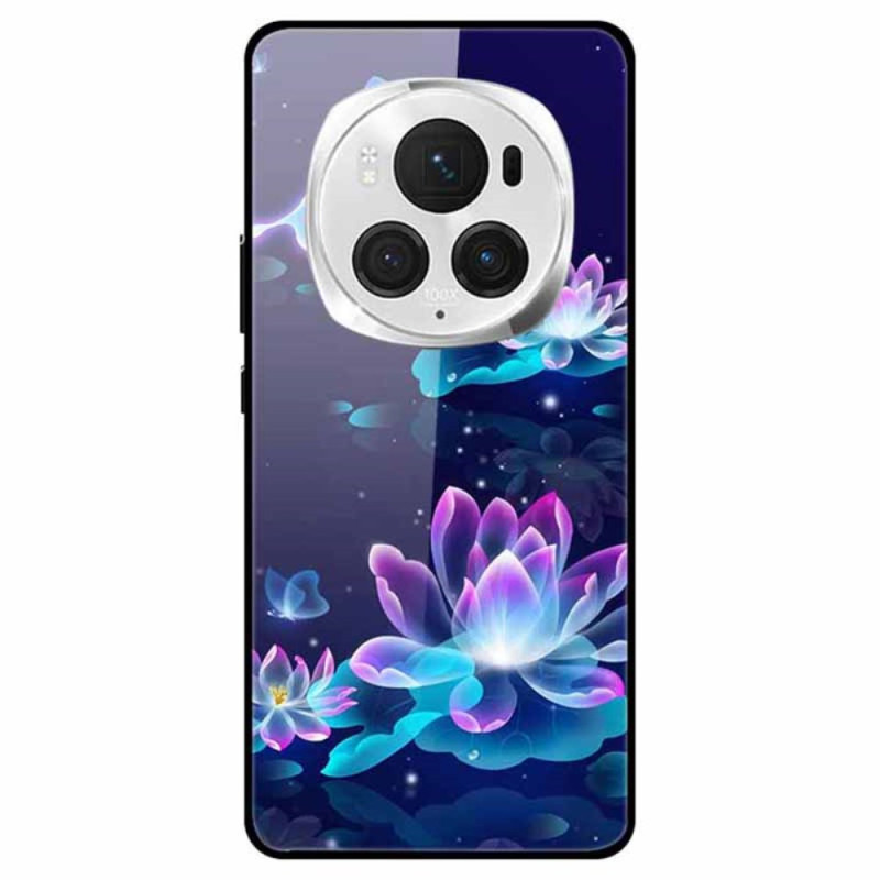 Honor Magic 6 Pro Lichtgevend Lotus Gehard Glas Hoesje