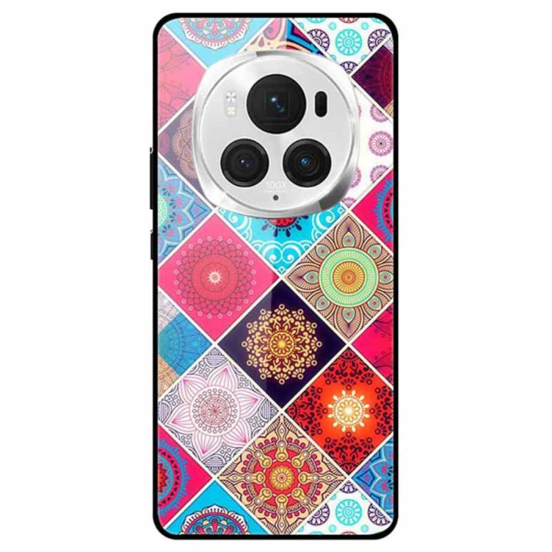 Honor Magic 6 Pro Gehard Glas Cover Gekleurde Bloemen