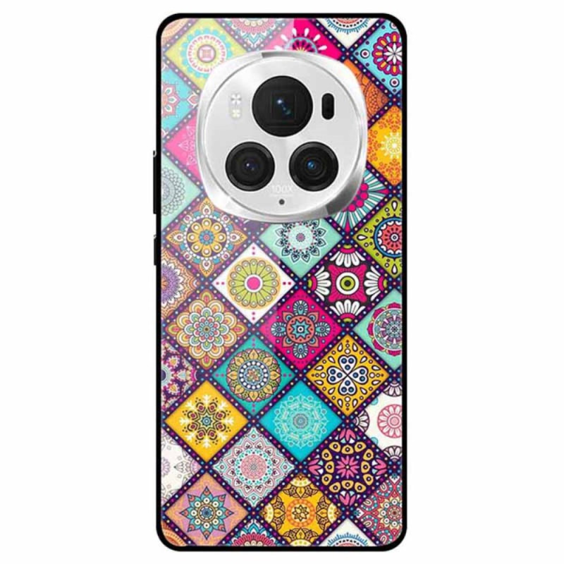 Honor Magic 6 Pro Patchwork Geval van Gehard Glas