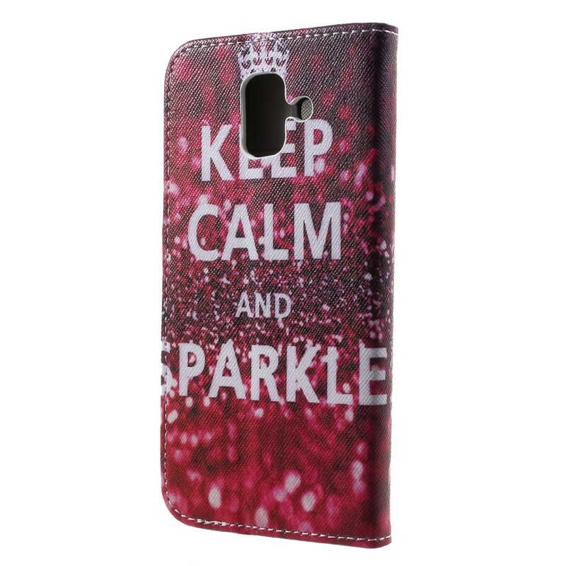 Samsung Galaxy A6 Case Keep Calm and Sparkle