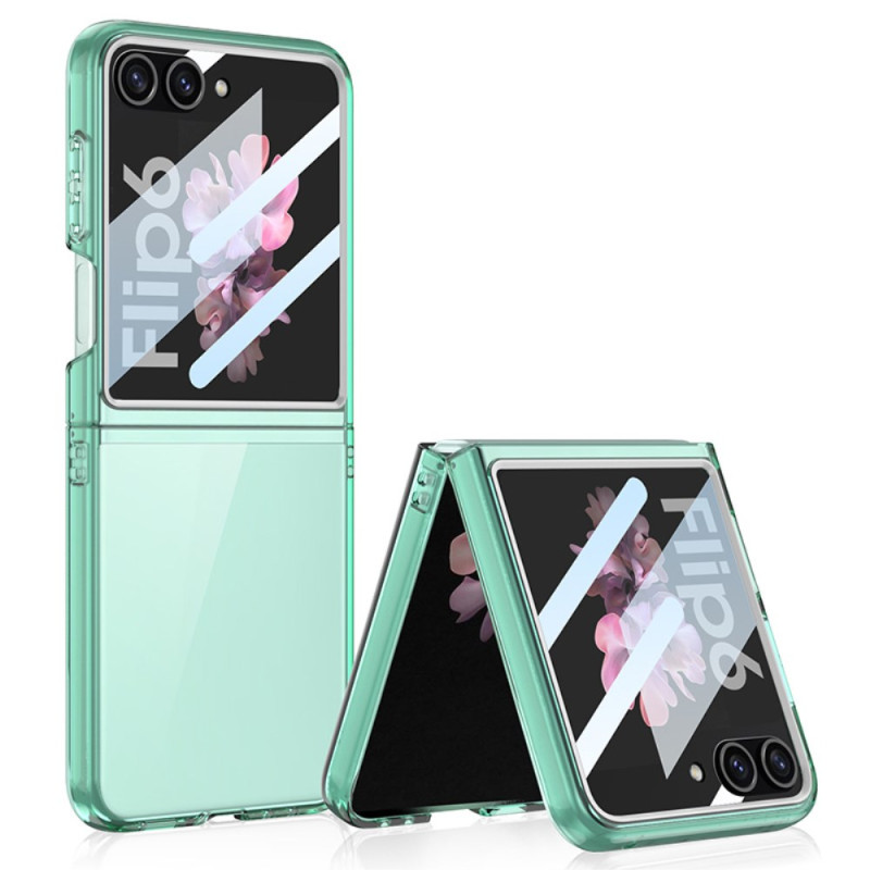 Samsung Galaxy Z Flip 6 Getinte Cover met gehard glas achterkant scherm bescherming