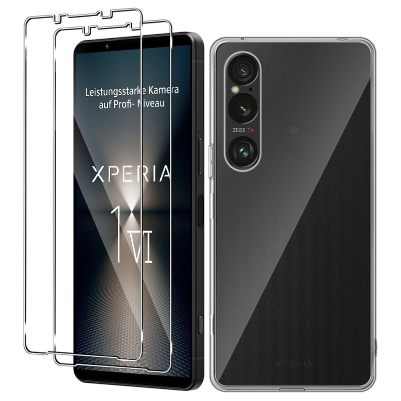 Sony Xperia 1 VI 2 Geval van gehard glas