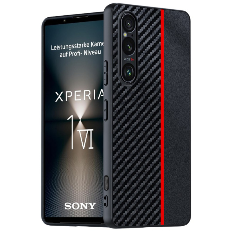 Sony Xperia 1 VI-stijl hoesje van koolstofvezel