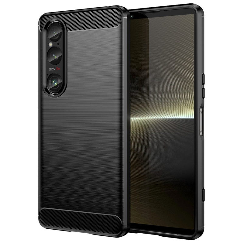 Sony Xperia 1 VI Geborsteld koolstofvezel hoesje