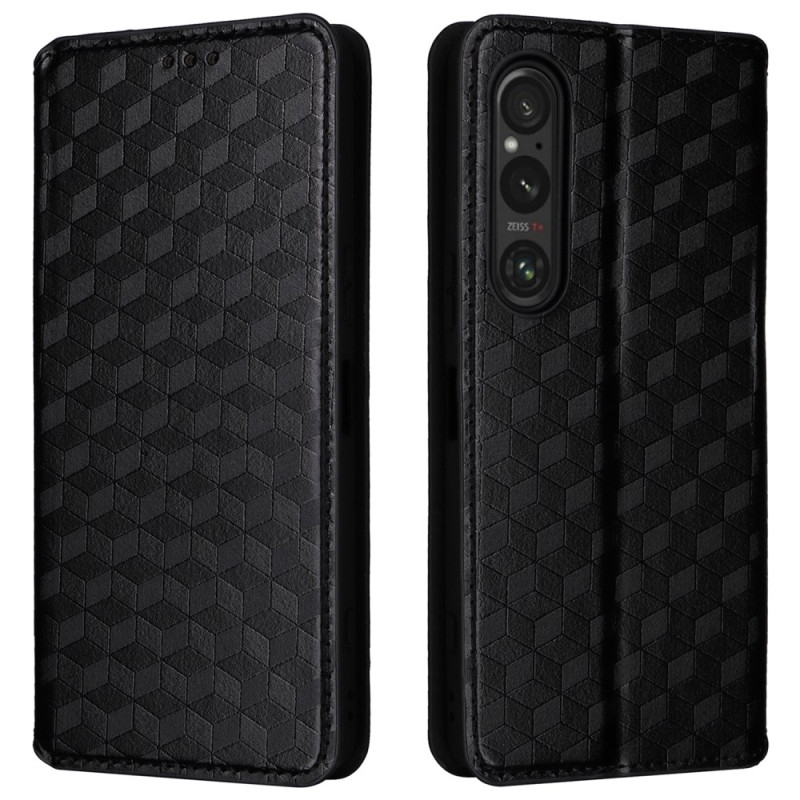 Flip Cover Sony Xperia 1 VI 3D Diamond Patroon