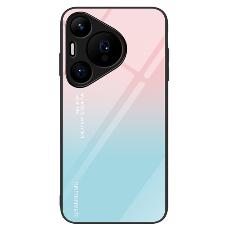 Huawei Pura 70 Gehard Glas Cover Roze en Blauw Kleurverloop