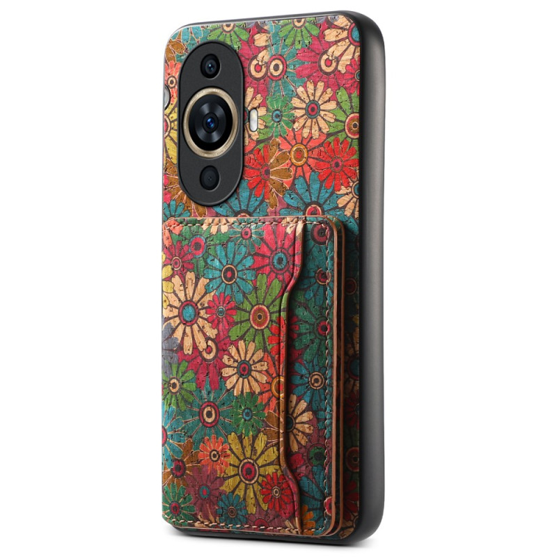 Huawei Nova 12S Hoesje Floral Support Card Case