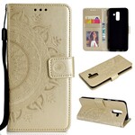 Samsung Galaxy A6 Plus Hoesje Mandala Zon Samsung Galaxy A6 Plus Hoesje Mandala Zon