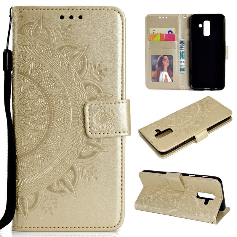 Samsung Galaxy A6 Plus Hoesje Mandala Zon Samsung Galaxy A6 Plus Hoesje Mandala Zon