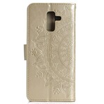Samsung Galaxy A6 Plus Hoesje Mandala Zon Samsung Galaxy A6 Plus Hoesje Mandala Zon