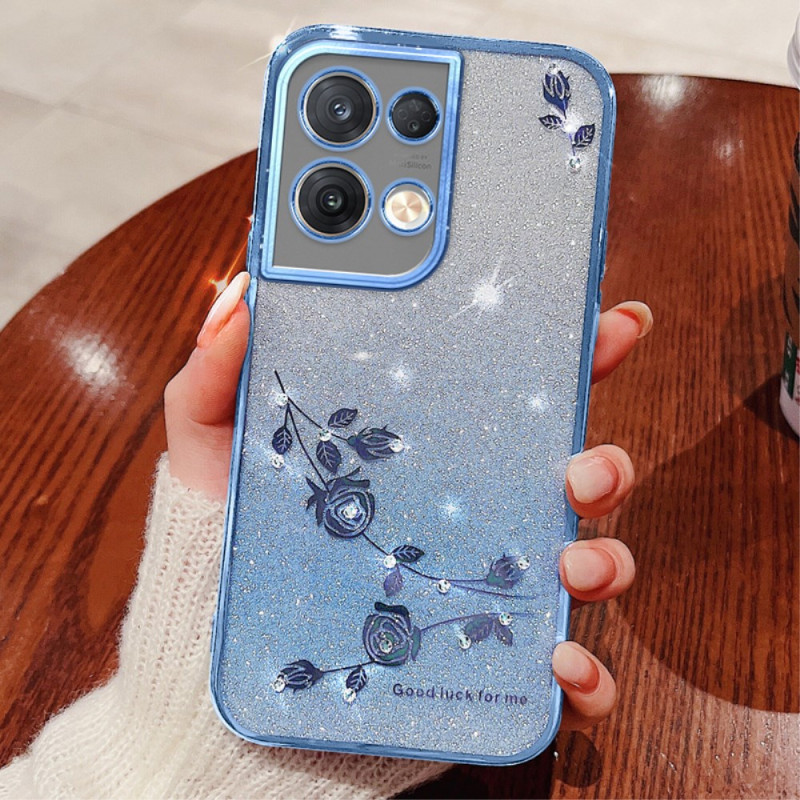 Oppo Reno 8 Pro Bloem- en Strass-geval KADEM