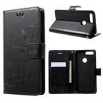 Honor 9 Lite Vlinders en Bloemen Strap Case