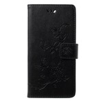 Honor 9 Lite Vlinders en Bloemen Koord Hoesje