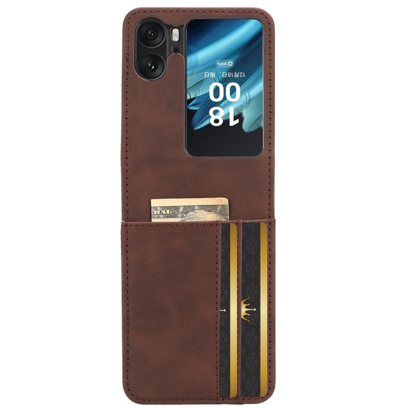 Hoesje Oppo Find N2 Flip Suede Effect Kaart Etui