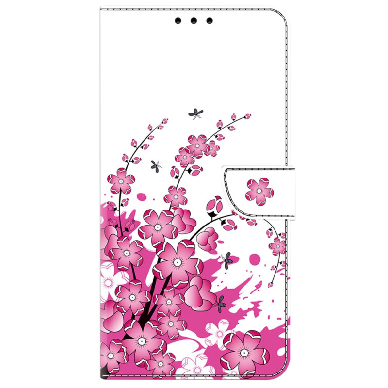 Xiaomi Redmi 13C 4G/5G/Poco C65 hoesje met bloemenranken