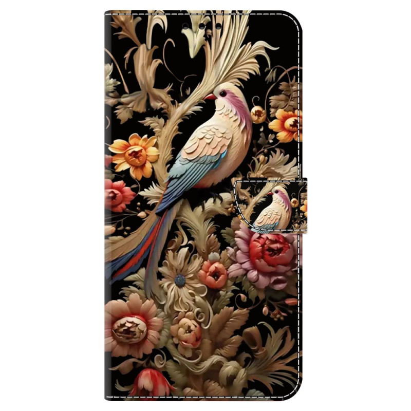 Honor 90 Pro Etui Vintage Bloemen en Vogels