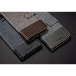 Sony Xperia XZ2 Muxma Stof en Leder Effect Hoesje