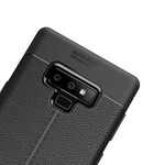 Samsung Galaxy Note 9 Lederen Hoesje Lychee Effect Dubbele Lijn