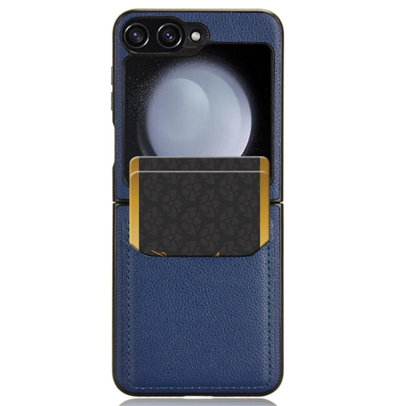 Samsung Galaxy Z Flip 7 FE / Z Flip 6 Hoesje Lychee Textuur Kaartetui