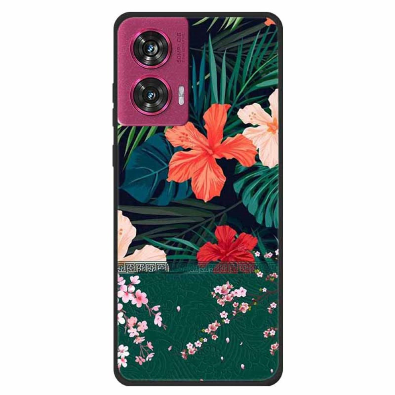 Cover Motorola Edge 50 Fusion Gekleurde Bloemen