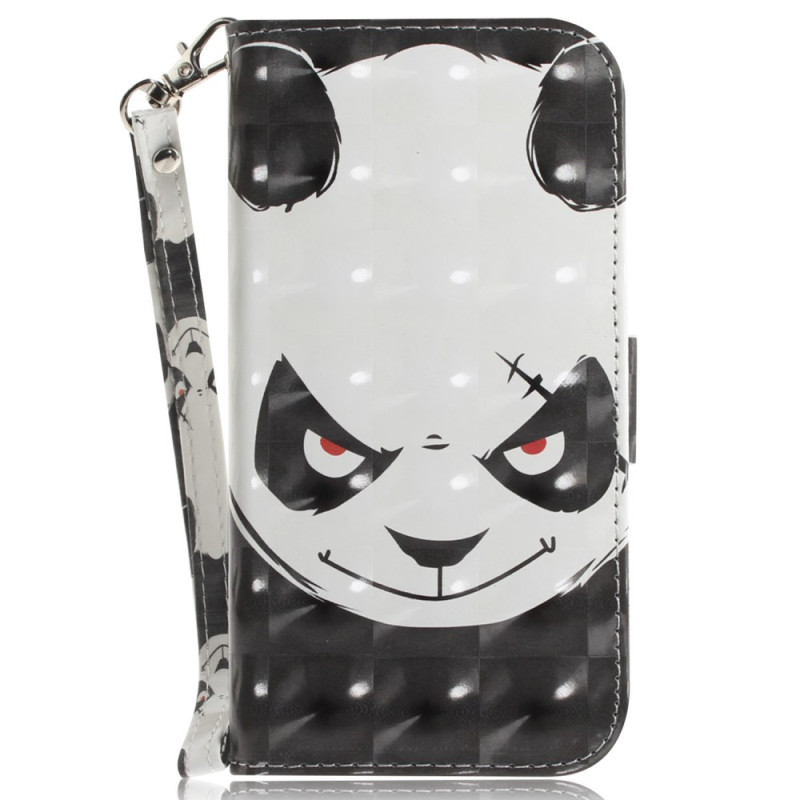 Hoesje iPhone 16 Boze Panda met sleutelkoord