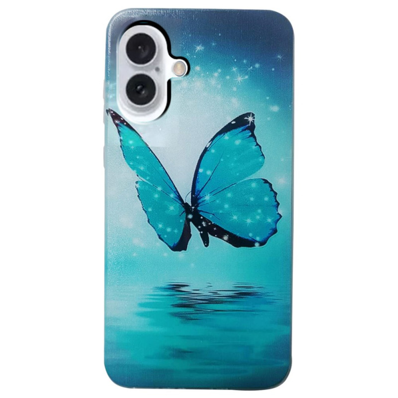 Hoesje iPhone 16 Vlinder Blauw