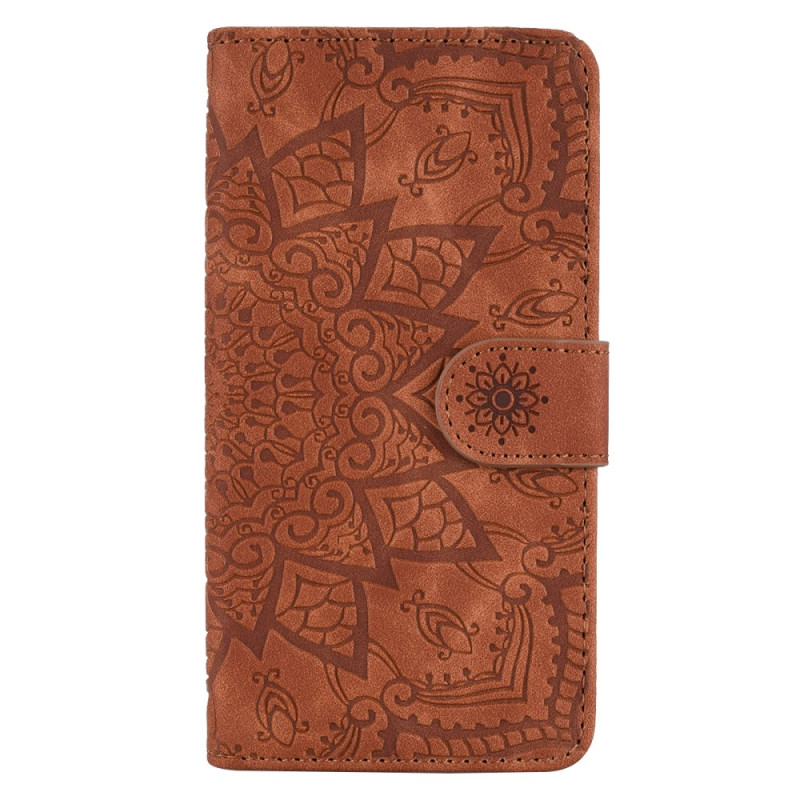 Hoesje iPhone 16 Suede effect Mandala