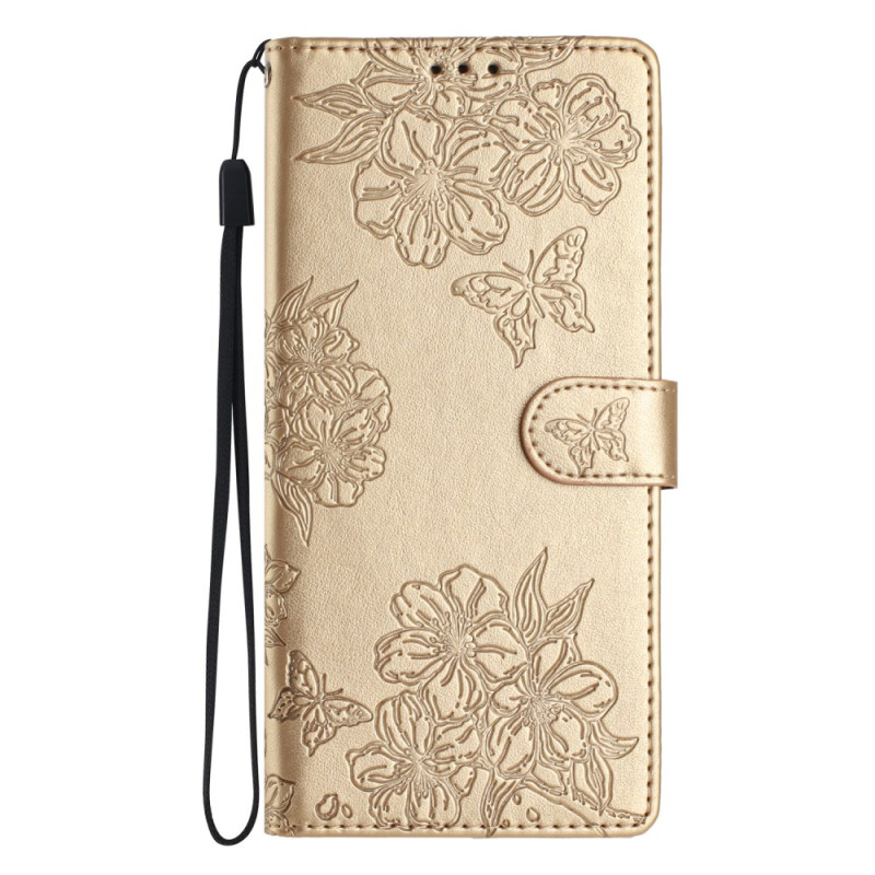 Beschermhoes iPhone 16 Vlinders en Bloemen Ontwerp