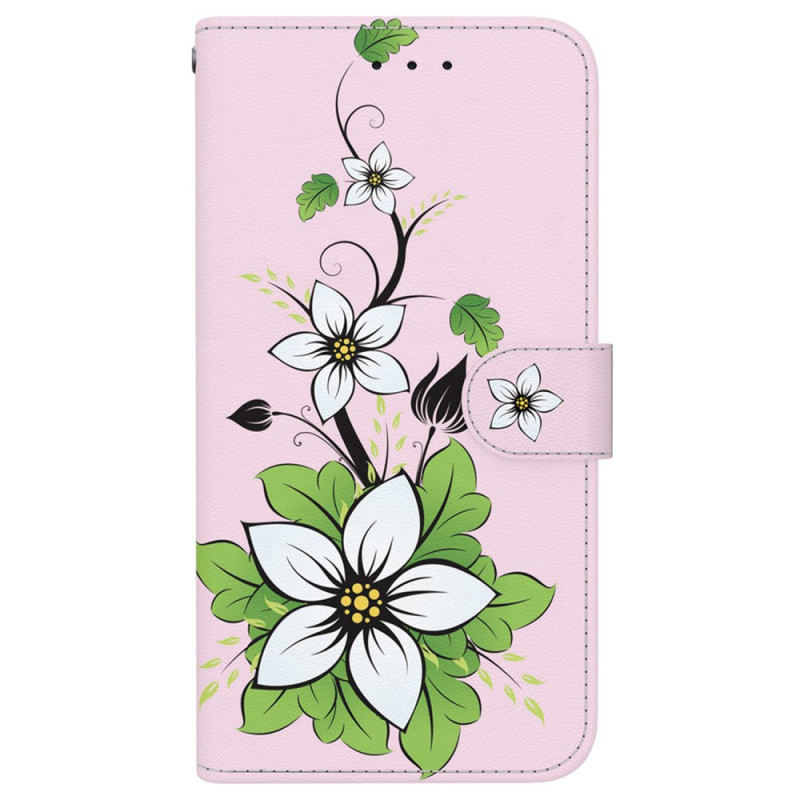 Hoesje iPhone 16 Plus Lily met sleutelkoord