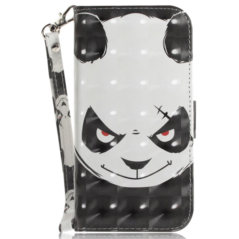 Hoesje iPhone 16 Plus Boze Panda met sleutelkoord