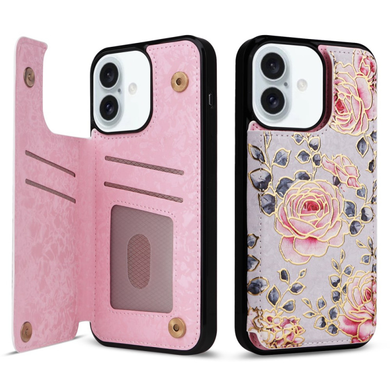 iPhone 16 Plus hoesje Florale RFID-bescherming