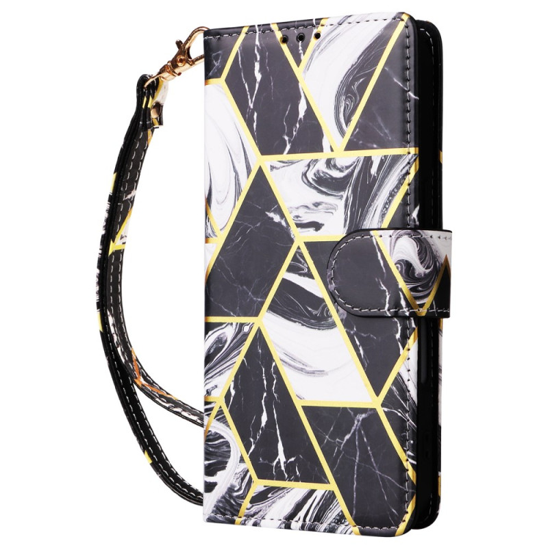 Hoesje iPhone 16 Plus Style Marble met bandje