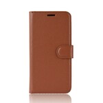 Samsung Galaxy A6 Plus Kunstlederen Hoesje Lychee Samsung Galaxy A6 Plus Kunstlederen Hoesje Lychee