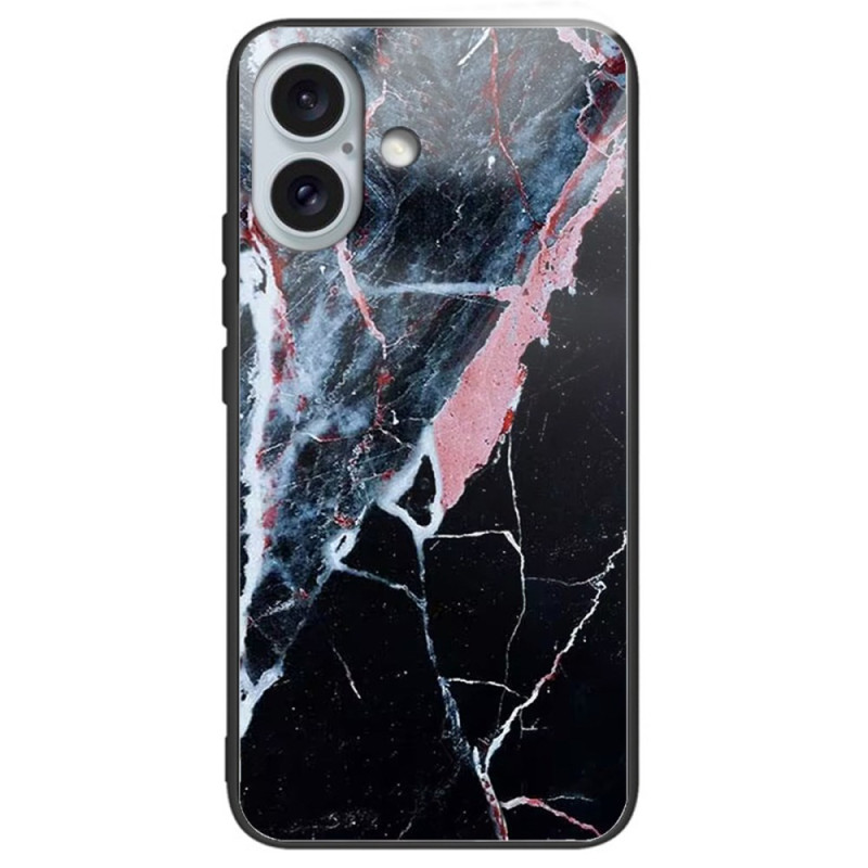 iPhone 16 Plus Hardcase Marmer Zwart