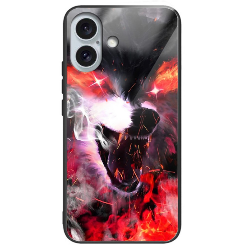 Hardcase iPhone 16 Plus Getemperd Glas Felle Wolf