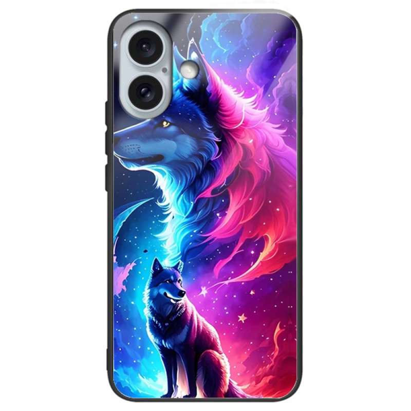 Hoesje iPhone 16 Plus Getemperd Glas Ster Wolf