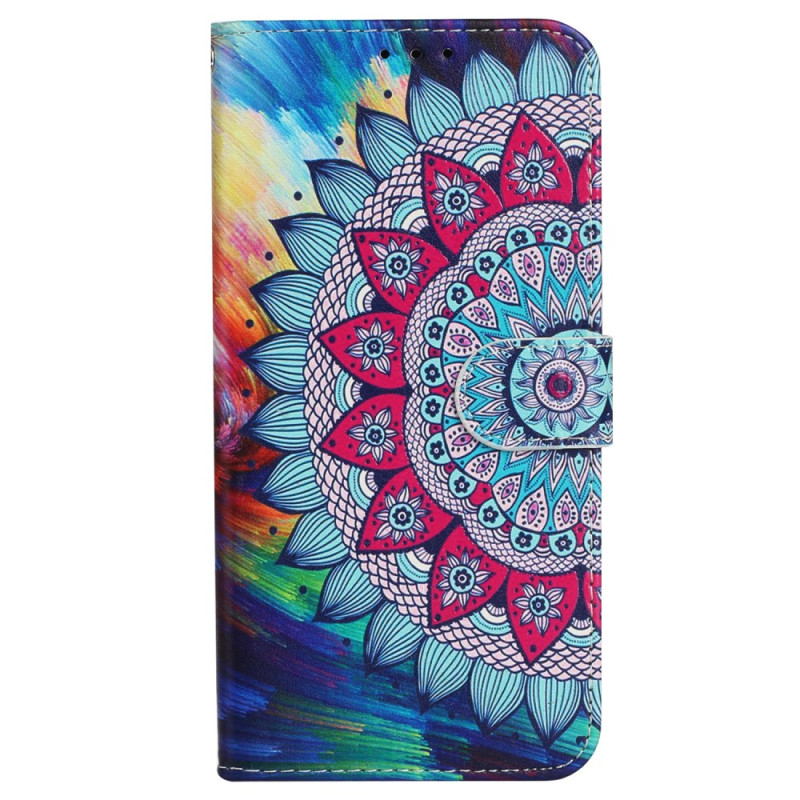 iPhone 16 Pro Mandala Print hoesje met sleutelkoord