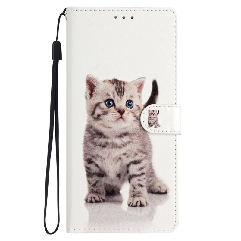 iPhone 16 Pro hoesje Kleine kat met sleutelkoord