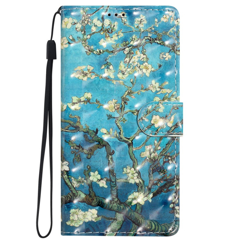 iPhone 16 Pro Bloemen Art hoesje met sleutelkoord