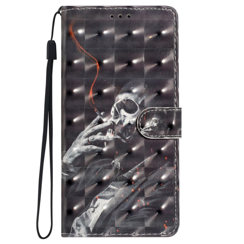 iPhone 16 Pro Rokend Skelet Lanyard Hoesje