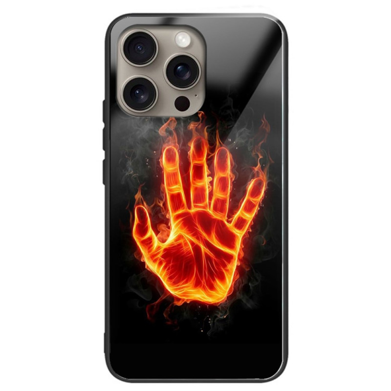 Hoesje iPhone 16 Pro Gehard glas Hand in brand