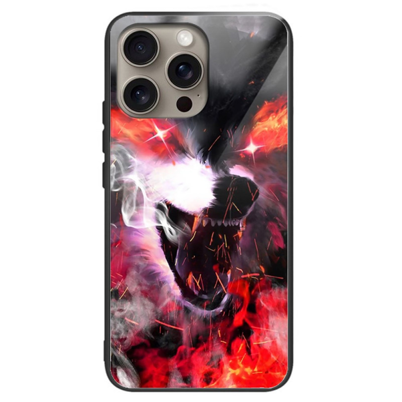 Hoesje iPhone 16 Pro Getemperd Glas Felle Wolf