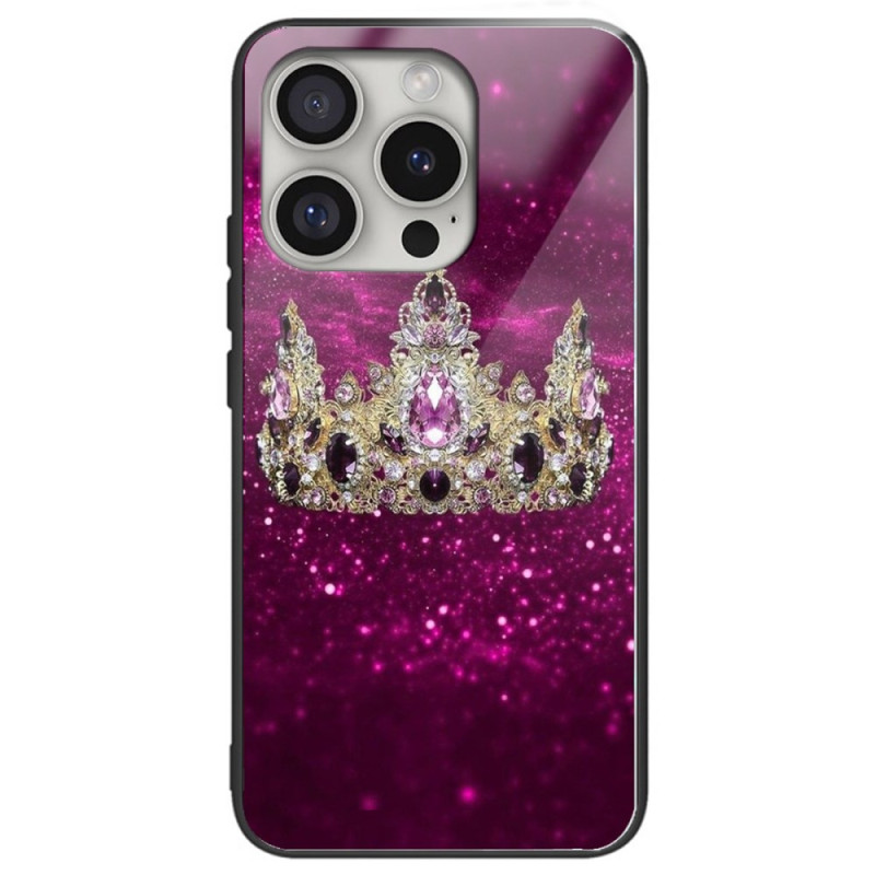 Hoesje iPhone 16 Pro getemperd glas Royal Crown