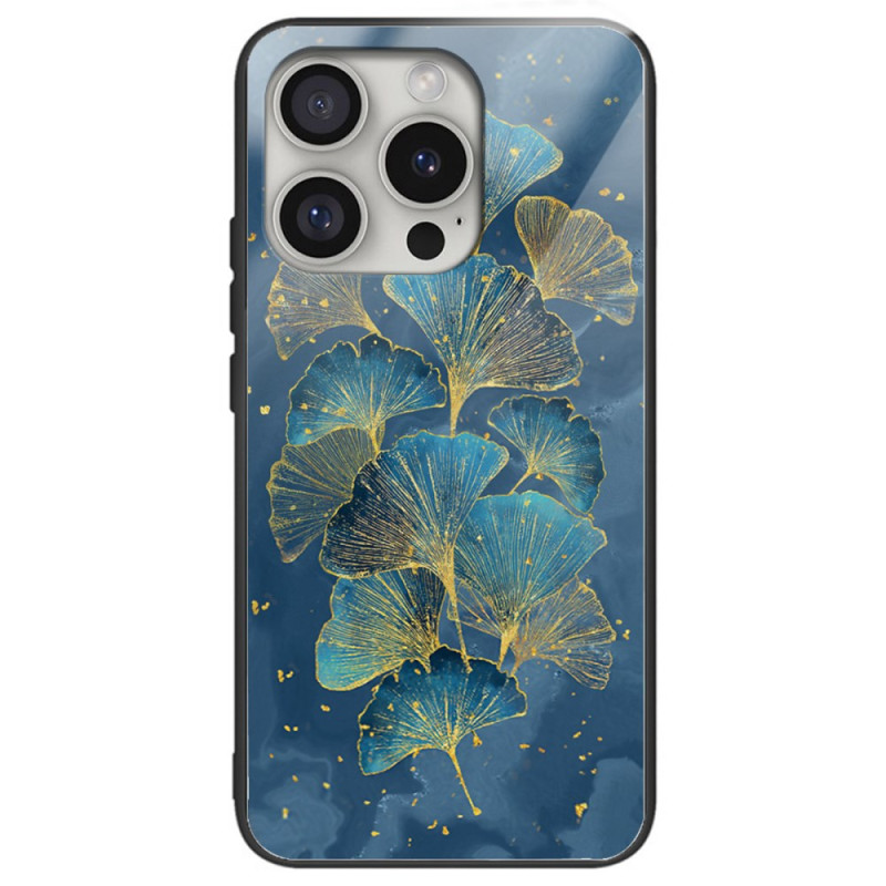 Hoesje iPhone 16 Pro Gehard glas Ginkgo bladeren