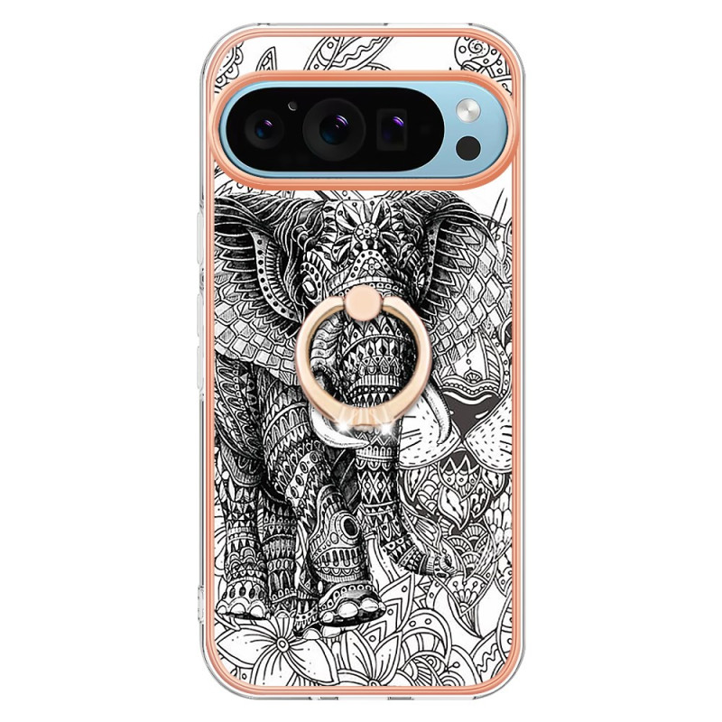 Google Pixel 9 / Pixel 9 Pro Elephant Totem Support Ring hoesje