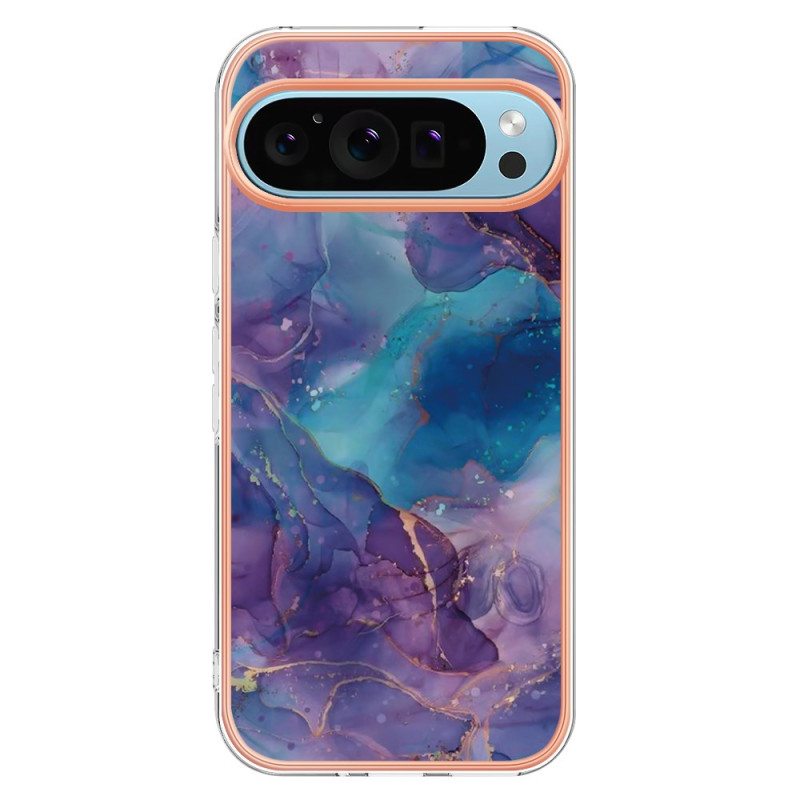 Google Pixel 9 / Pixel 9 Pro Behuizing Marmeren Decor Steunring