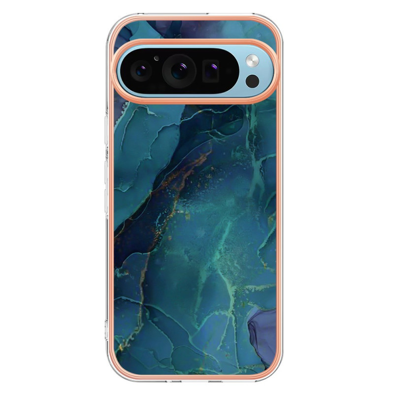 Google Pixel 9 / Pixel 9 Pro Behuizing Marmeren Decor Steunring